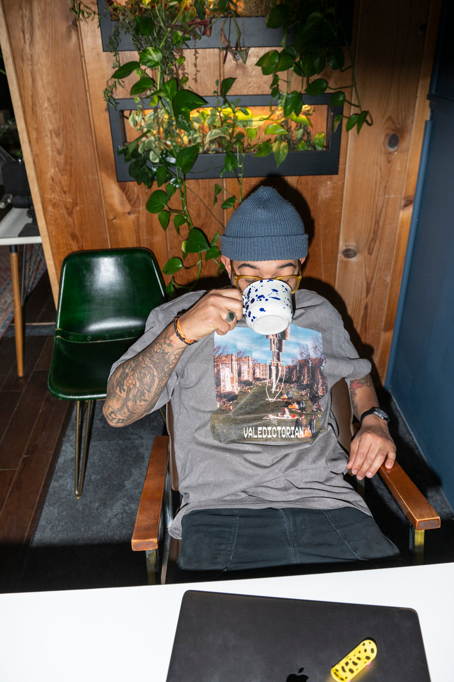 Arrival Stone Wash Heavy Tee — Grey Stone