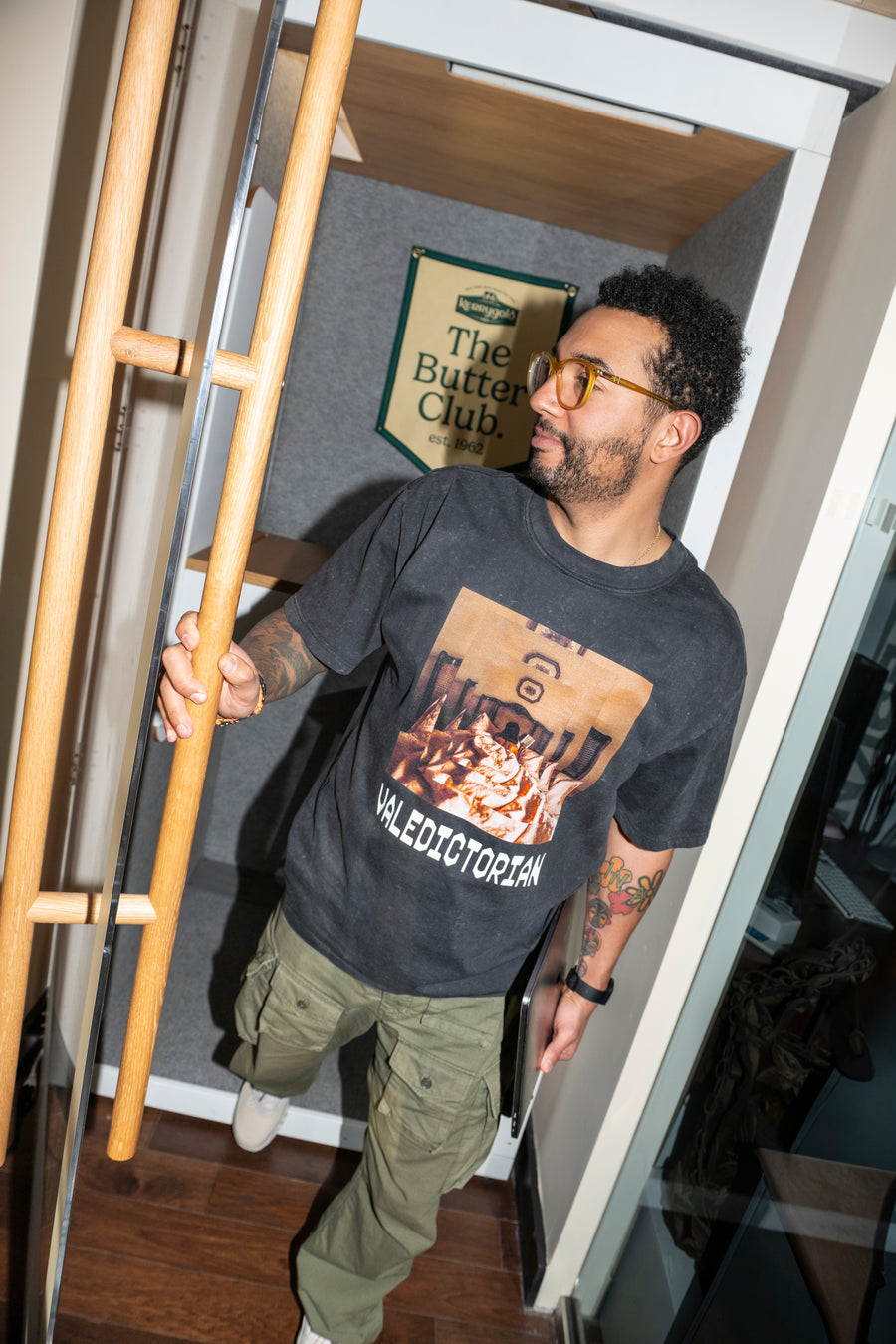 Arrival Stone Wash Heavy Tee — Black Stone