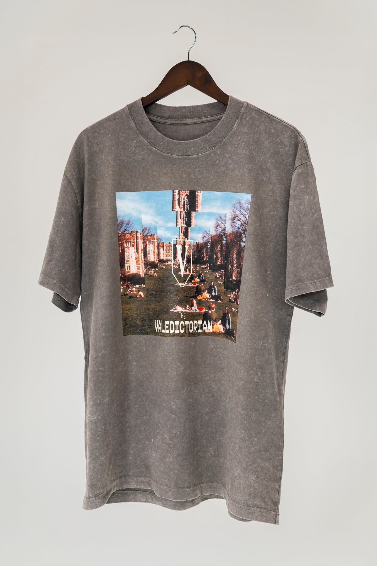 Arrival Stone Wash Heavy Tee — Grey Stone